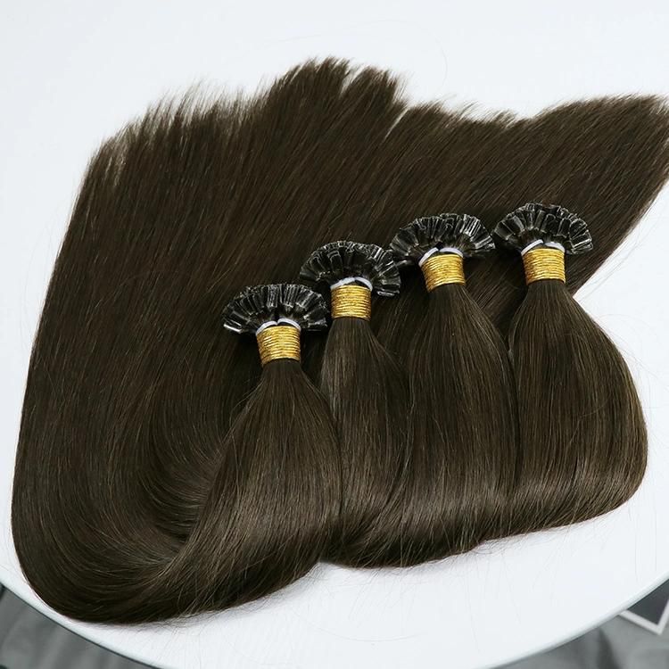 Keratin Capsules Remy Human Hair Fused Nail U Tip Remy Pre Bonded Hair Extension