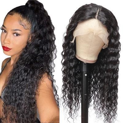 Kbeth 13*4 Deep Wave Glueless Swiss Lace Frontal Wigs Raw Brazilian Human Hair Lace Wigs Virgin Cuticle Aligned Lace Front Wig