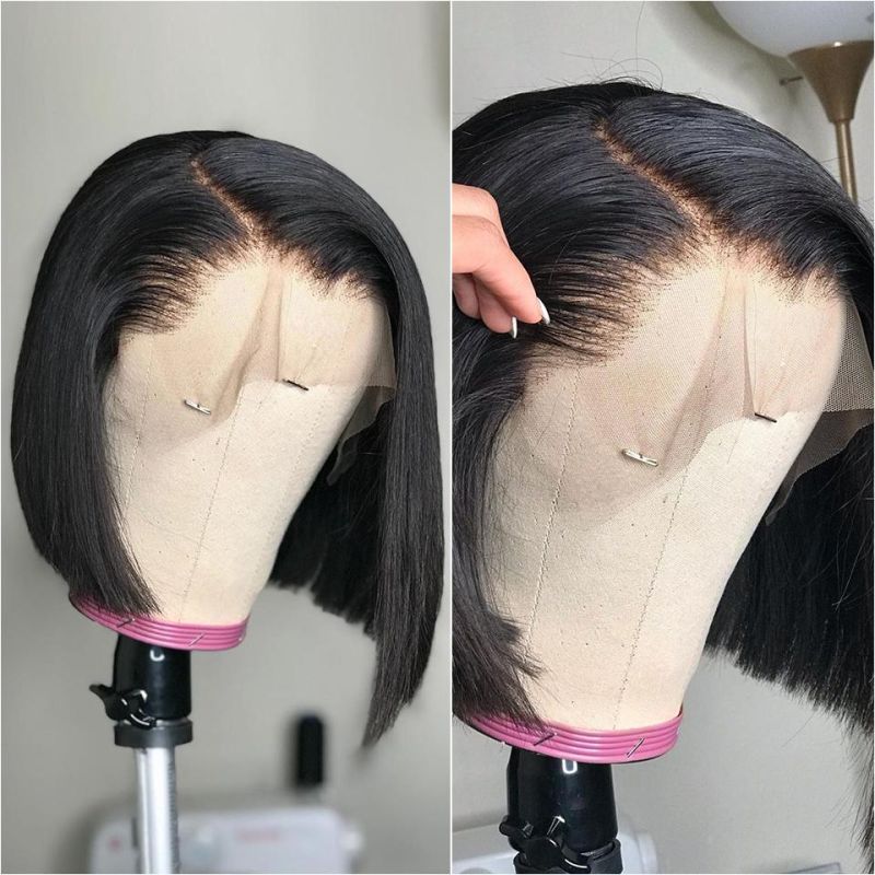 14 Inch Straight Bob Human Hair Wigs 13X4 Lace Closure Bob Wigs Straight Short Bob Wig Lace Frontal Human Hair Wigs