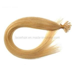 Nail Tip Virgin Italian Keratin Brazilian Natural Top Quality Human Hair Blonde Straight No Shedding No Tangle No Dry Extension