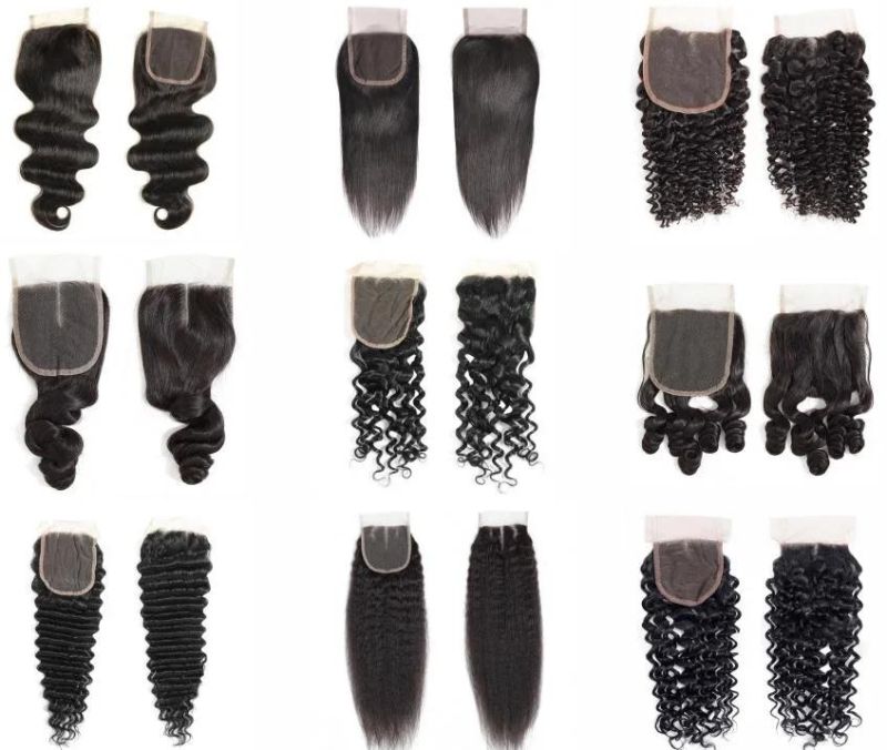 Wholesale Lace Closure Straight 8" 10" Human Hair Closure 4*4