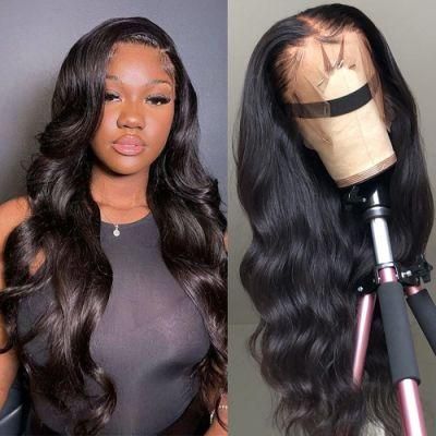 Hair 13X3 Glueless Synthetic Lace Front Wigs Black Wigs for Black Women Long Wavy Wig Heat Resistant Fibe Real Natural Synthetic Wigs