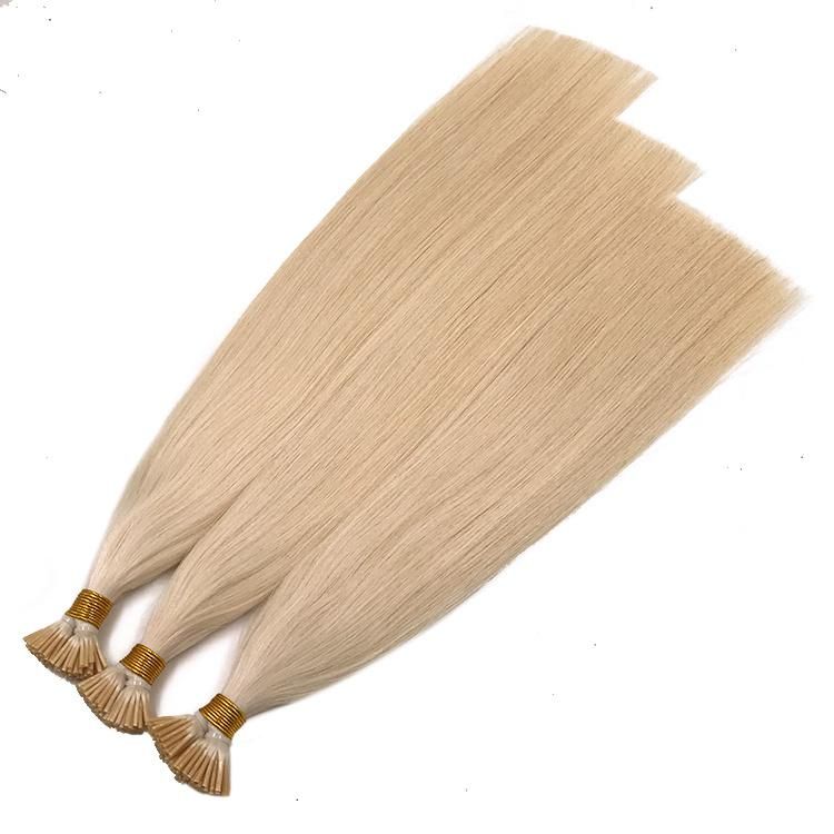 Unprocessed 12A Double Drawn Raw Virgin Remy Hair I-Tip Human Hair Extension