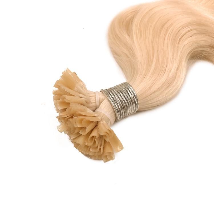 Double Drawn Cuticle Aligned Human Hair Body Wave U Tip Hair Extension #60