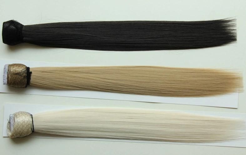 Free Sample Real 613 Raw Blonde Indian Hair, Blonde Human Hair Extension Weave Ponytail