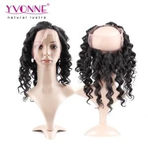 Yvonne 100% Human Virgin Brazilian Hair 360 Lace Frontal 22.5*4 Hair Loose Wave