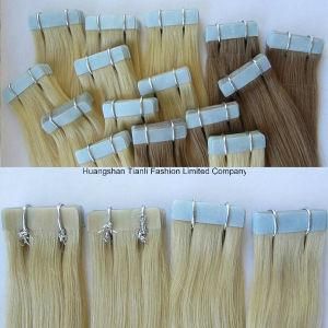 613# Blonde Color Cuticle Remy Russian Virgin 22&quot; Tape Hair