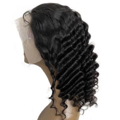 High Quality Wholesale Deep Wave Brazilian Human Hair 13*4 Frontal Lace Wig