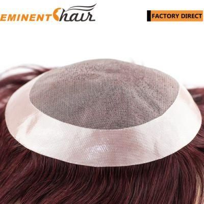 Factory Direct Mono Base Red Tone Mongolian Hair Women Hair System