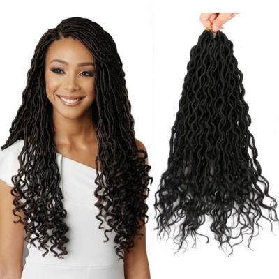 18inch 24 Strands/Pack Gypsy Faux Locs Curly Ends Crochet Braiding
