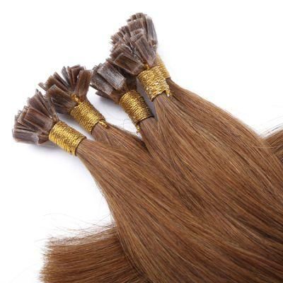 24&prime; Remy Pre Bonded Flat Tip Human Hair Extensions Straight Double Drawn Capsules Keratin Fusion Hair 1g/S