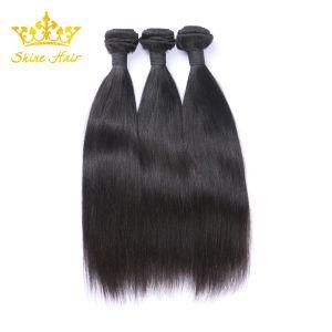 Unprocessed Brazilian Virgin Human Hair of Straight Bundles in Natural Black Color