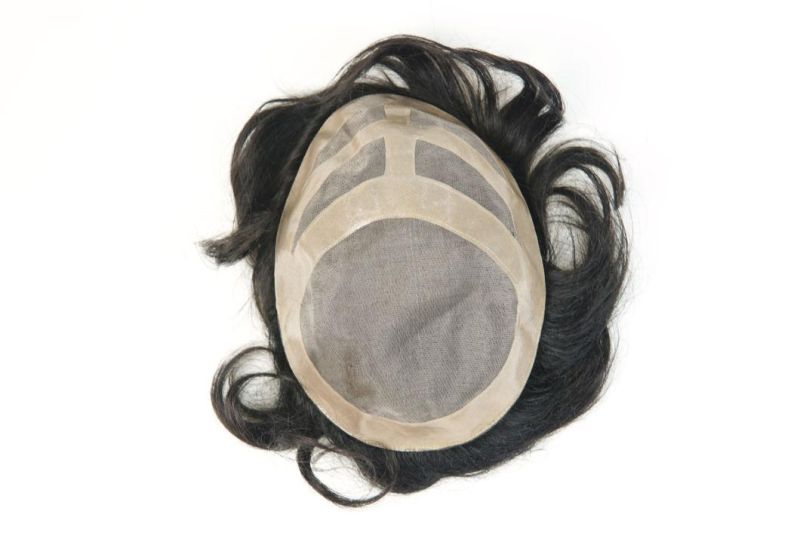 Factory Direct Human Hair Wig Thin Skin Natural Hair Toupee
