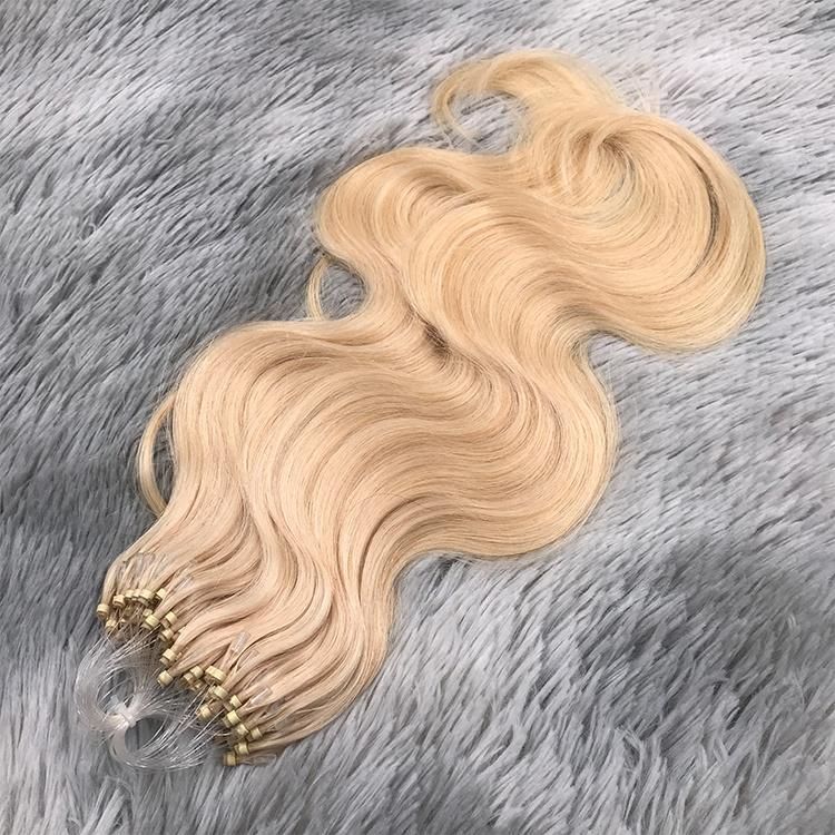 Wholesale Indian Human Hair Raw Body Wave Micro Loop Ring Hair Extensions