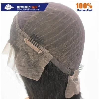 Custom Ladies Elastic Net and Lace Front Full Women&prime;s Human Hair Wig