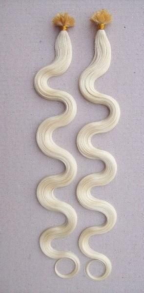 Blond Color 18inch 1.0gram Natural Virgin Remy Human Hair Extension Keratin U Tip Nail Hair Extension