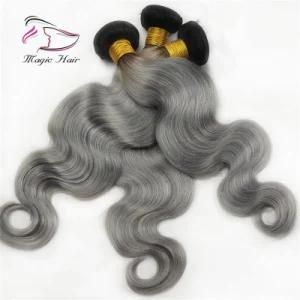 2019 New Product Ombre 1b/Gray Body Wave Virgin Human Hair Products Hair for Women