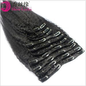 10A Natural Raw Virgin Indian Hair 100gram Wholesale Clip in Kinky Straight Remy Human Hair Weft Extensions