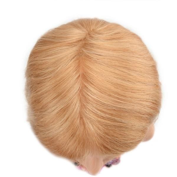 Anti-Slip Silicon Mono Top Human Hair Replacement for Women
