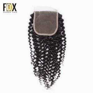 Virgin Product Malaysian Human Kinky Curly Hair Closure Vendors