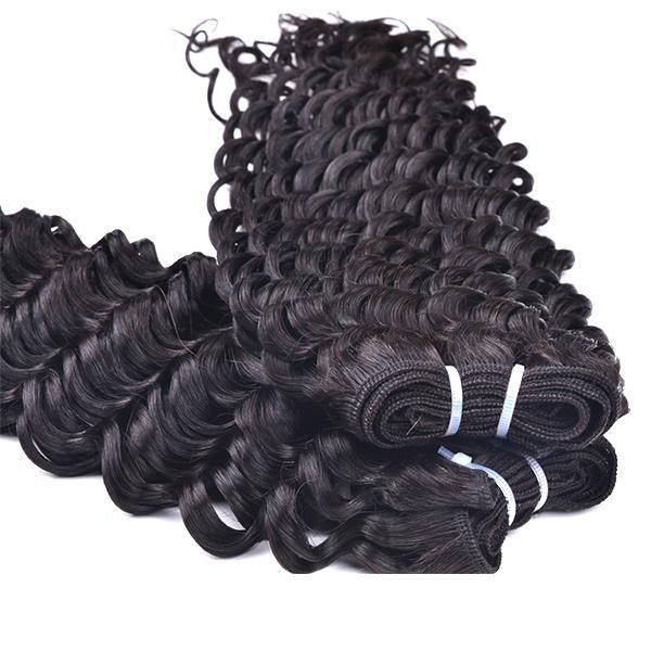 Hair Factory Double Drawn Remy Wholesale Price Virgin Deep Wave Deep Curl Remy Human Hair