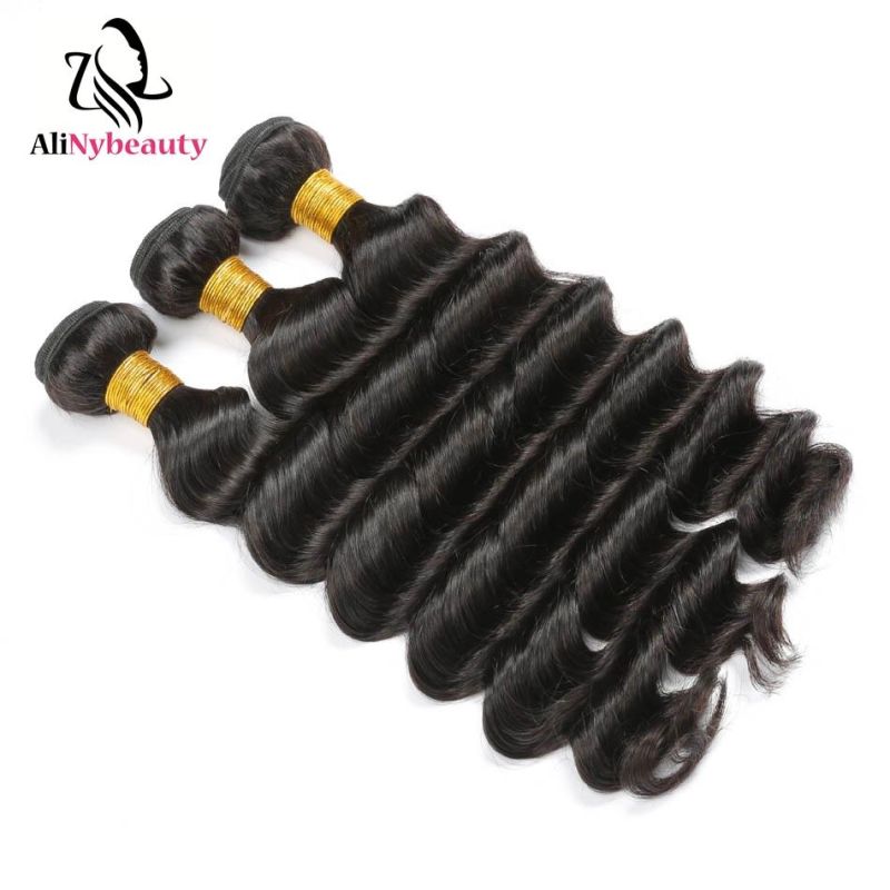 Cheap 100% Virgin Human Hair Italy Curly 3 Bundles with Lace Closure