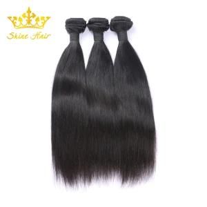 Brazilian Human Virgin Hair Extensions of Natural Color, Straight Hair Weft