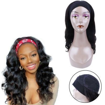 Kbeth Ready to Ship Headband Wavy 20 Inch Custom Wig for Black Woman 2021 Fashion Human Hair Brazilian Ice Body Wave Wigs From Chinese Factory
