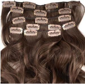 Virgin Malaysian Water Wave Hair 18 Inch Clip in Human Hair Extension