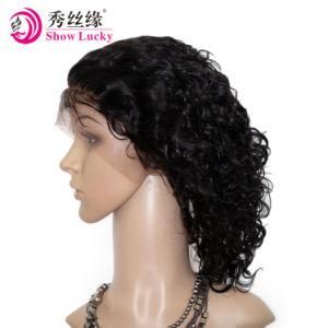 China Factory Wholsale Full Front Lace Wig Swiss Lace High Density Virgin Peruvian Human Hair