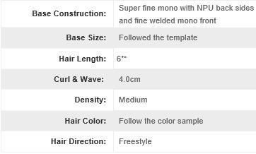 Lw352 Natural Hairline Hair Replacement Systems