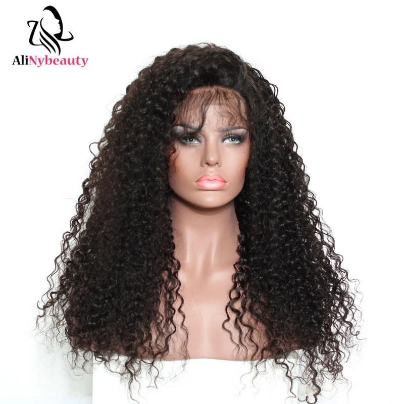 Brazilian Remy Human Hair Extension Italy Curly Lace Front Wig
