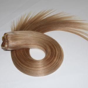 Silver Human Hair Extensions Double Drawn Remy Russian Hair Weft