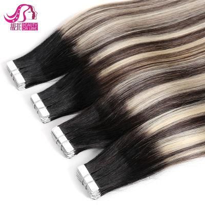Factory Price Virgin Cuticle Remy Human Hair Extensions Double Drawn Injected Tape Hair
