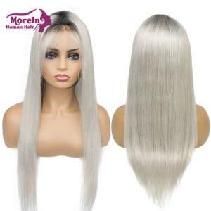Morein Hair High Quality Double Color Human Hair Virgin Frontal Lace Wig