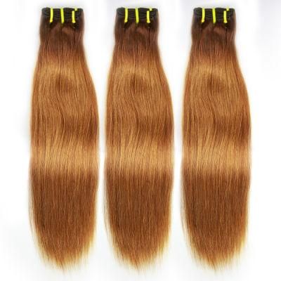 Wholesale Human Hair Double Drawn Hair Weave Kinky Straight Funmi Remy Hair Weft #4/30