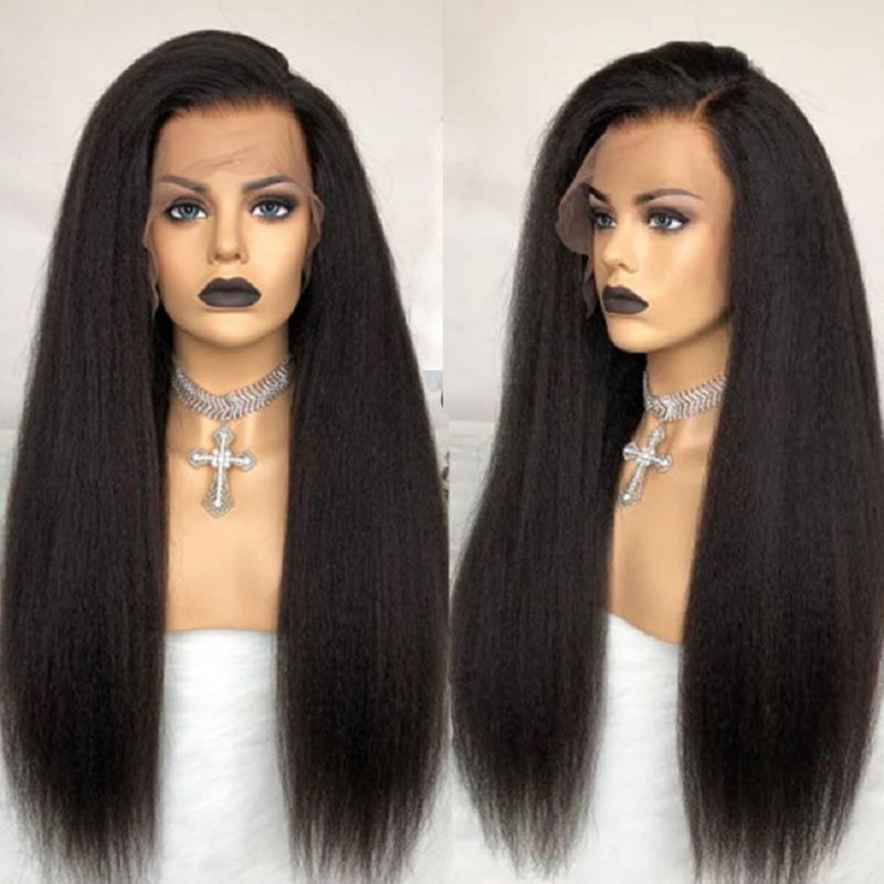 360lace Wig 100% Human Hair Kinky Straight