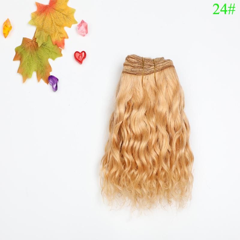 High Quality Clothing Doll Wig for America Girl Doll Wig Angora Wefts Goat Hair Cloth Doll Mohair Hair Weaving