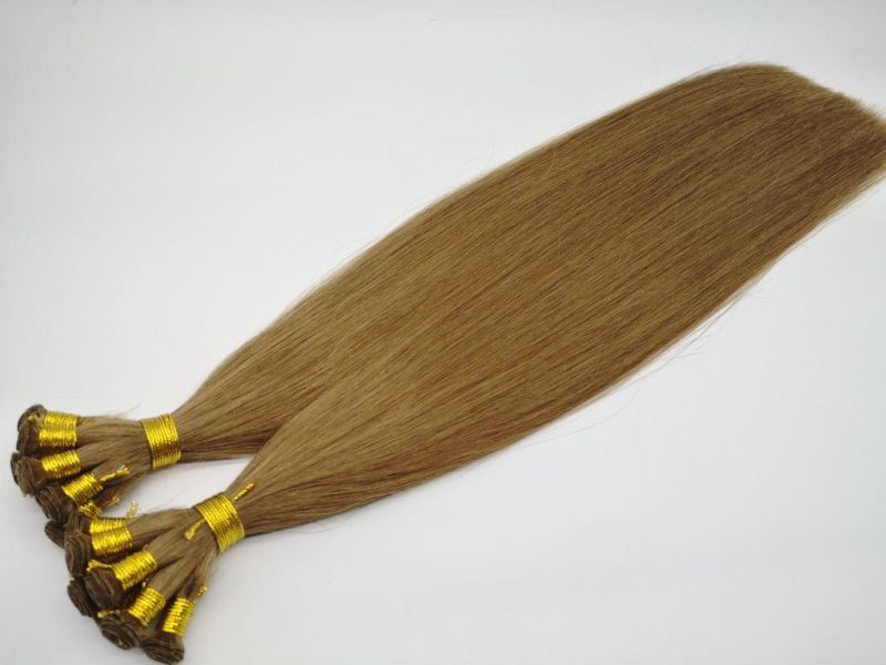 Top Quality Indian Remy Hair Double Drawn Handtied Hair Weft