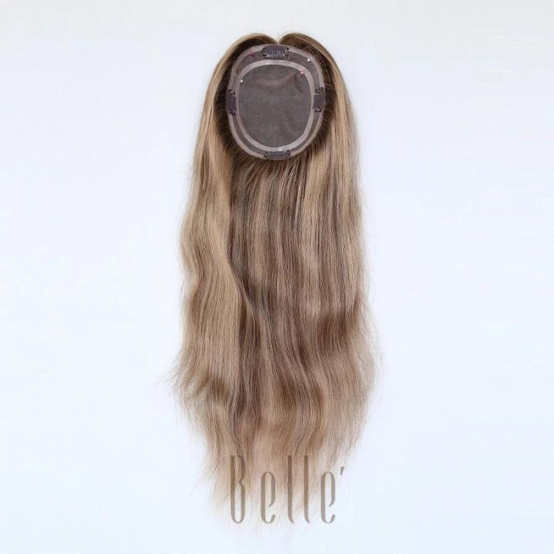 100% Virgin Hair Mono Topper for Hair Loss