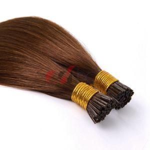 Virgin Cuticle Aligned Human Hair I Tip Hair Extension #6 (Chestnut brown)