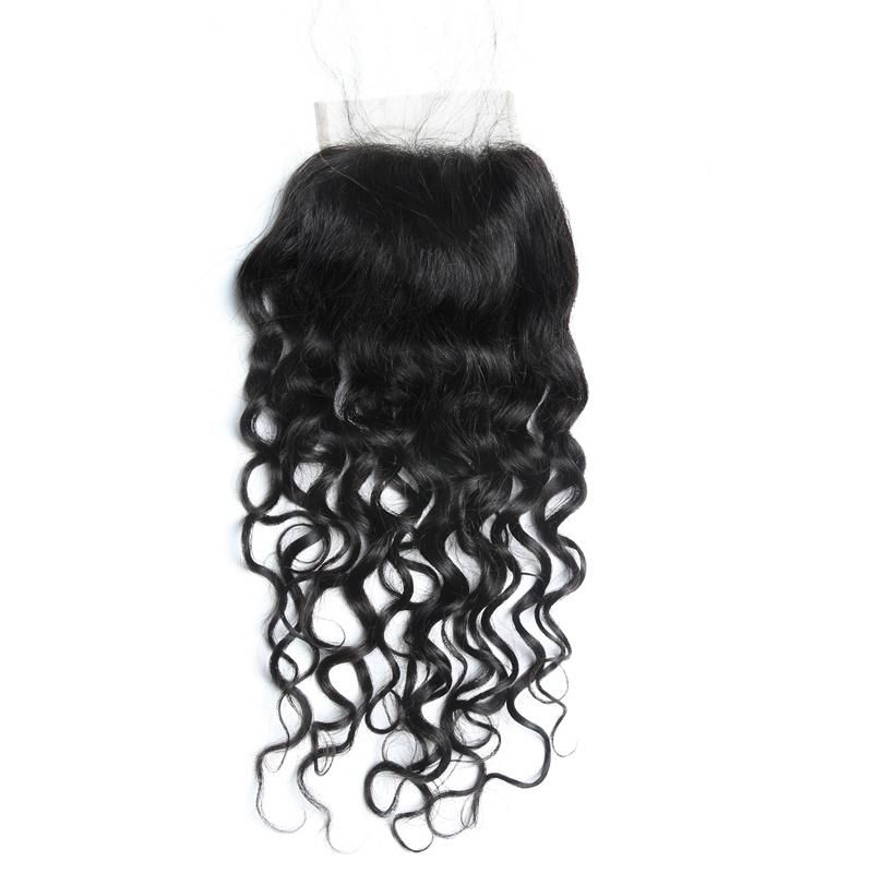 Kbeth Water Wave 5*5 Transparent Lace 16 Inch Closure Cheap Price Toupees From China Xuchang Factory in Stock