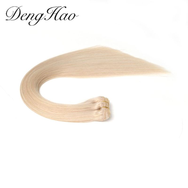 Top Quality Human Hair Extension Double Drawn Hair Weft Hair Extension