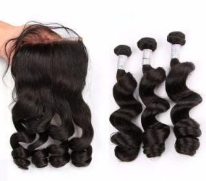 Loose Wave Hair Bundle Hair Closure in Hair Extensions