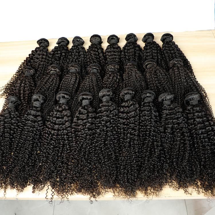 High Quality Beautiful Black Curly Hair, Unprocessed Kinky Curly Hair.