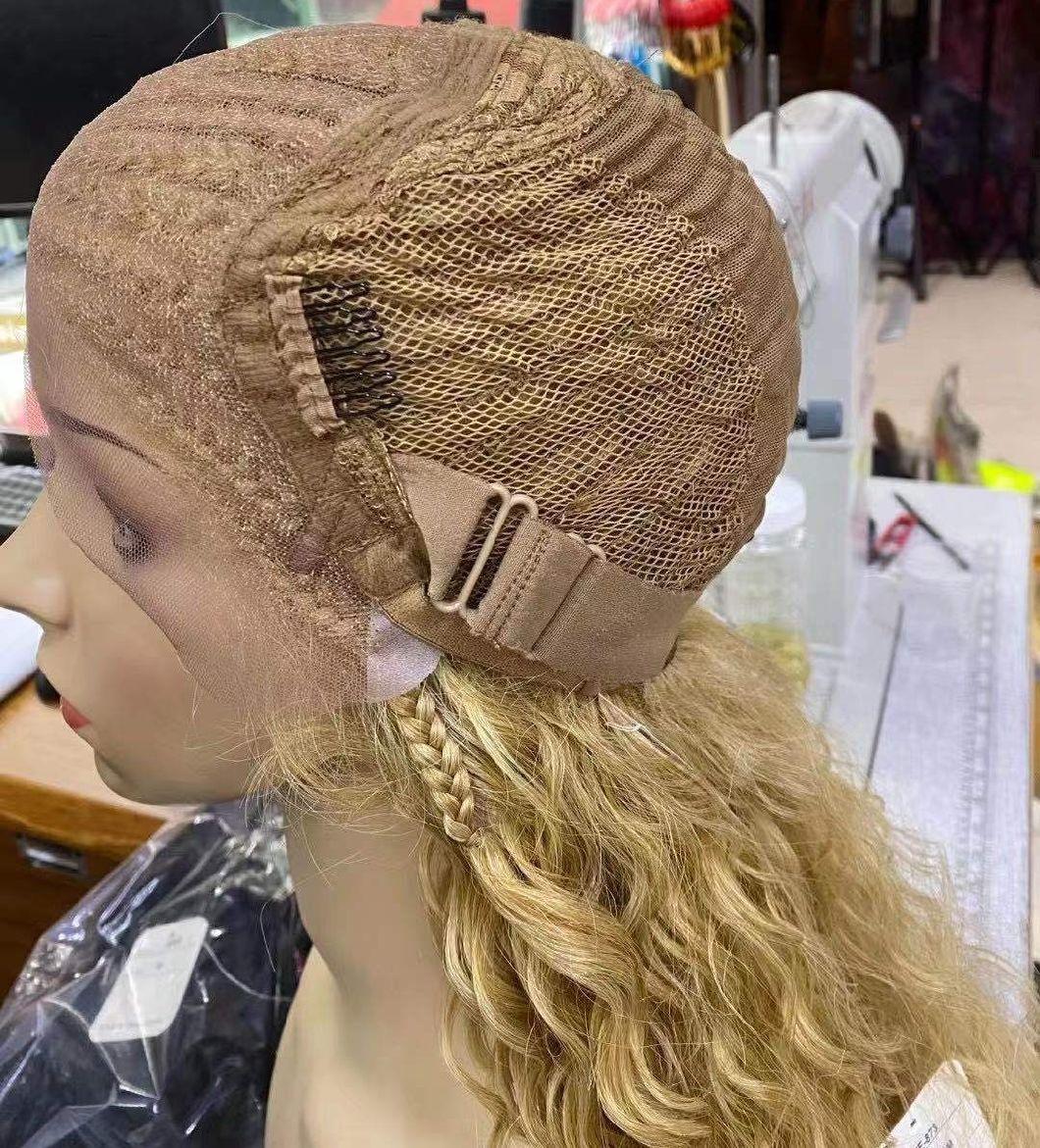 Dropshipping Natural Looking Afro Kinky Synthetic Hair Braids Lace Frontal Wig