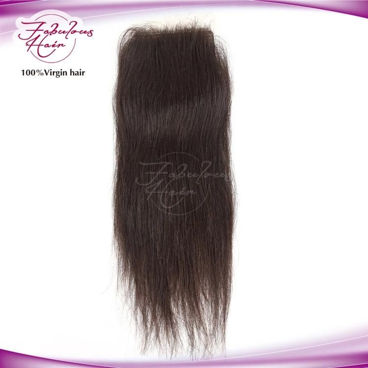 Transparent Lace 20 Inch 4X4 Middle Part Closure Straight Hair