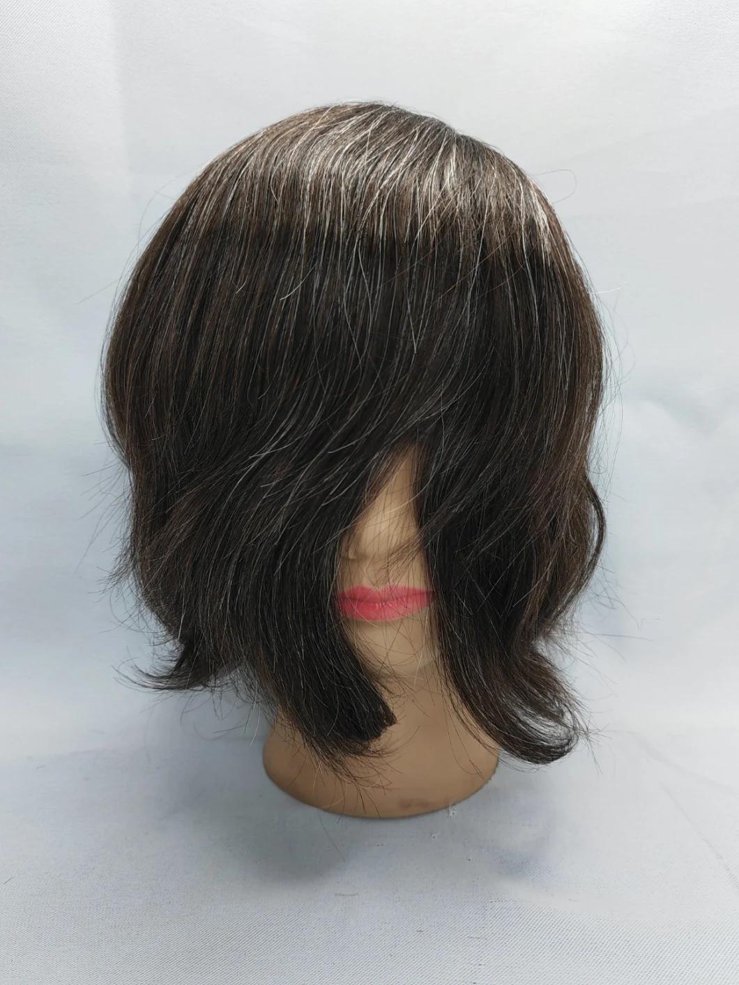 2022 Most Durable Custom Made Clear PU Base Injection Hair System Made of Remy Human Hair
