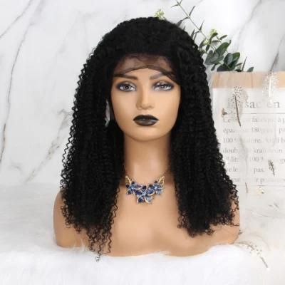 13X4 Wavy Lace Front Human Hair Natural Color Deep Wave Wig 40 Inch Deep Wave