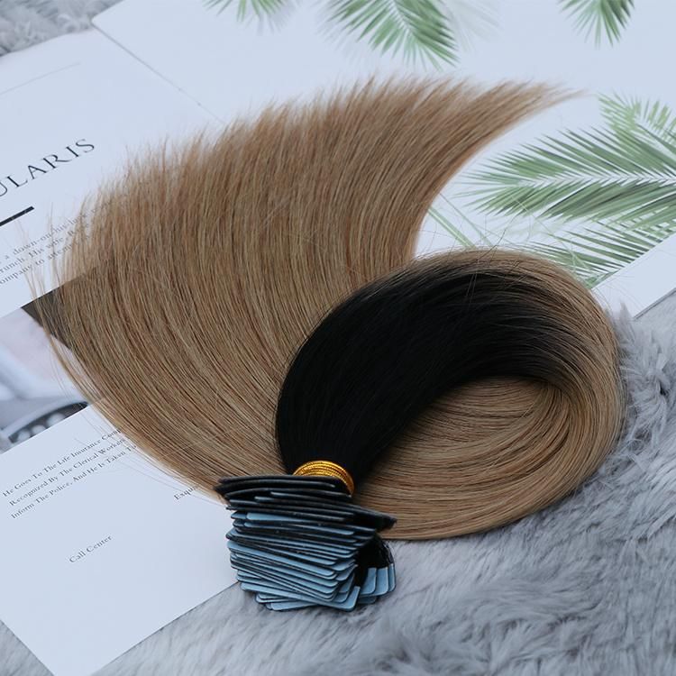 High Elasticity Keratin Kinky Skin Weft Tape Hair Extensions